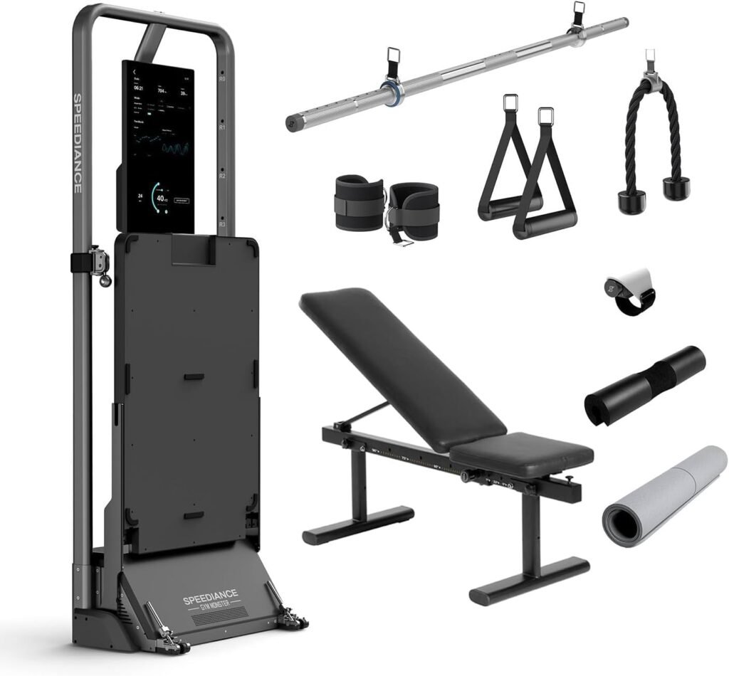 Speediance All-in-One Smart Home Gym, Smart Fitness Trainer Equipment, Total Body Resistance Training Machine, Strength Training Machine-(Works Plus)