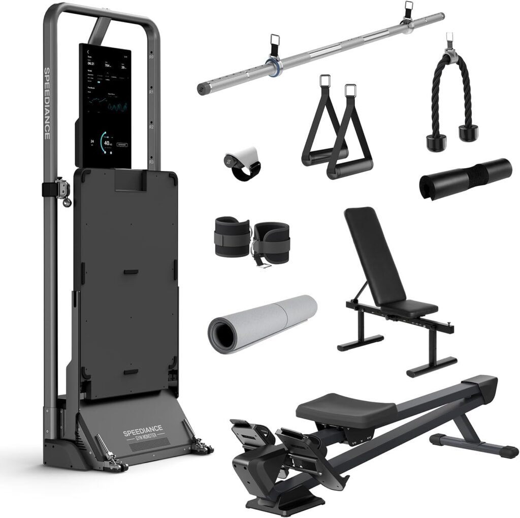 Speediance All-in-One Smart Home Gym, Smart Fitness Trainer Equipment, Total Body Resistance Training Machine, Strength Training Machine-(Family Plus)