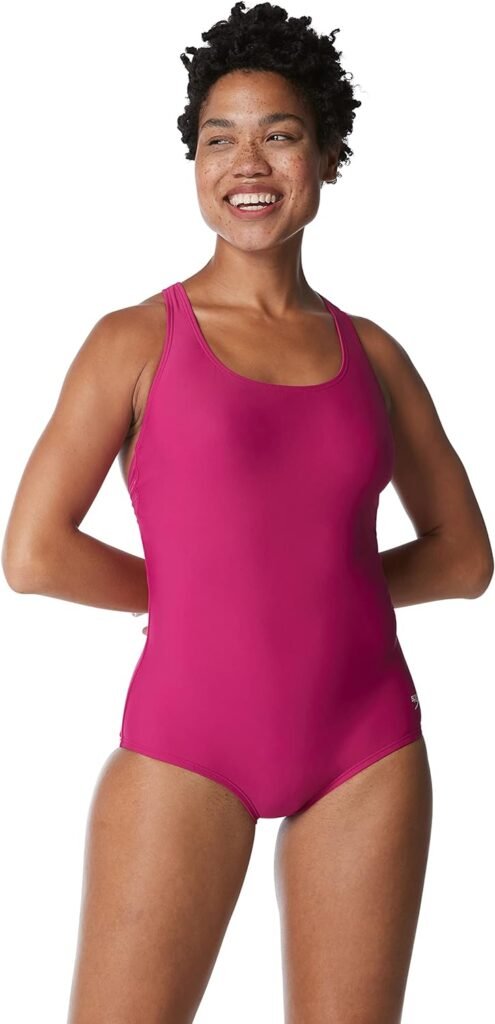 Speedo Womens Swimsuit One Piece Powerflex Ultraback Solid