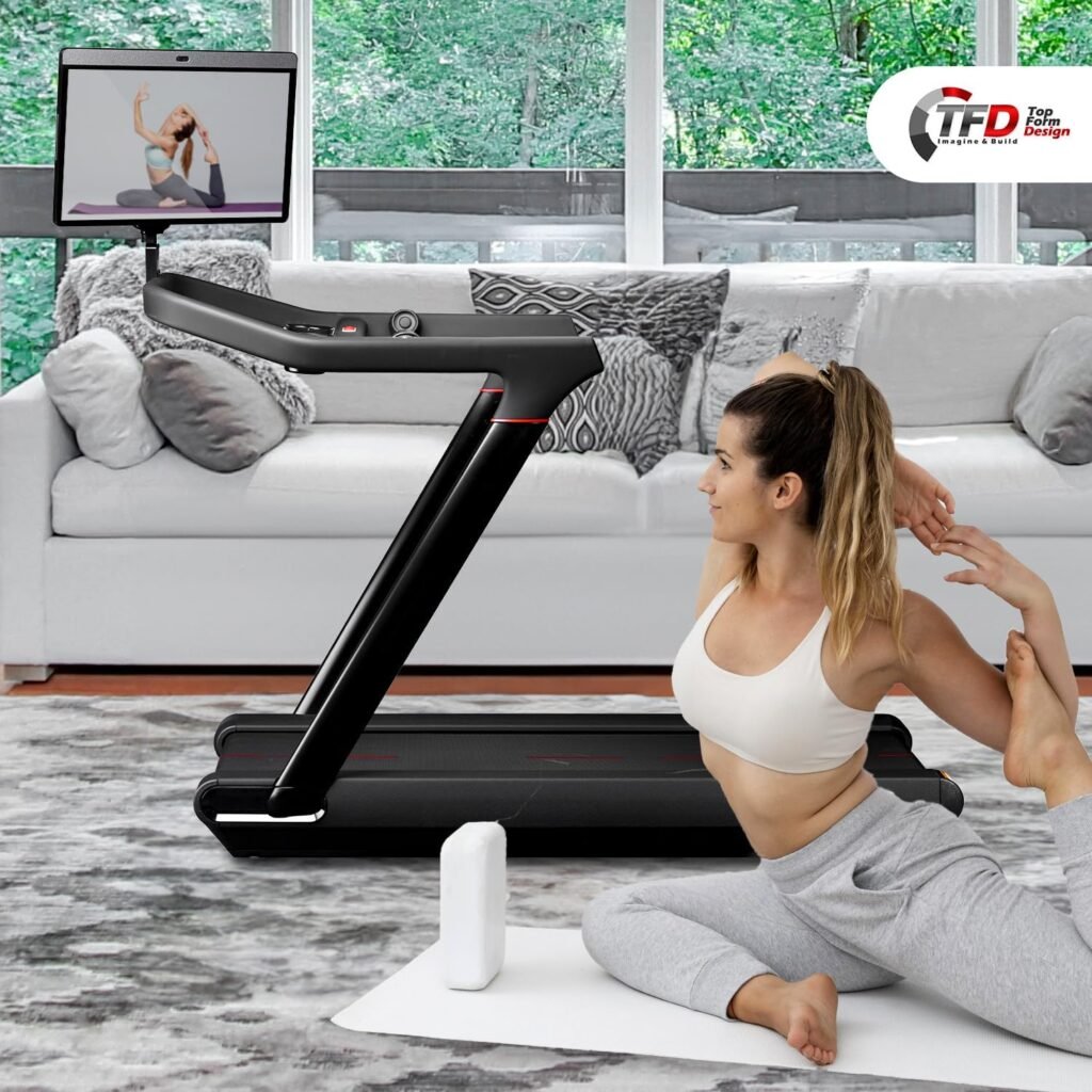 TFD The Pivot-T Compatible with Peloton Tread - Rotate Your Monitor 360° w/The Ultimate Peloton Swivel Mount - Made w/Hard Anodized Materials for Your Peloton Treadmill - Peloton Accessories