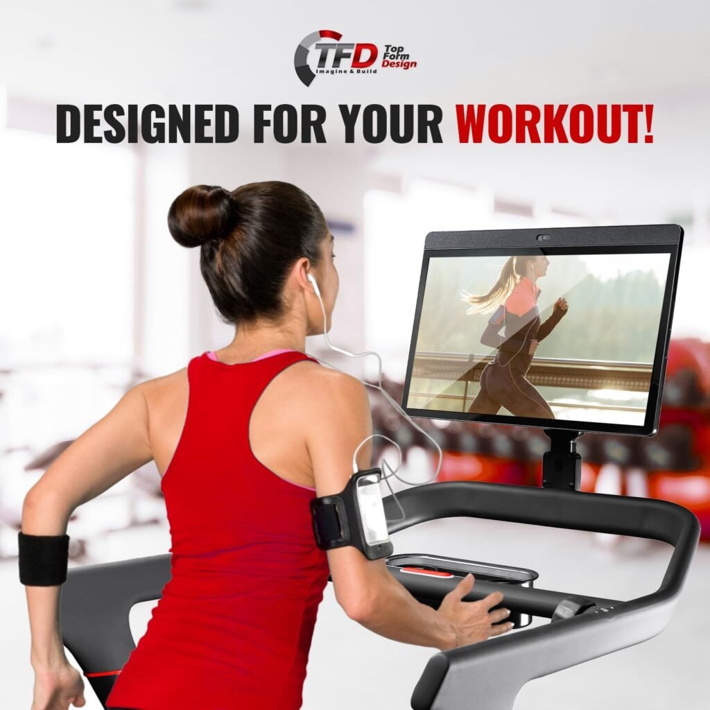 TFD The Pivot-T Compatible with Peloton Tread - Rotate Your Monitor 360° w/The Ultimate Peloton Swivel Mount - Made w/Hard Anodized Materials for Your Peloton Treadmill - Peloton Accessories