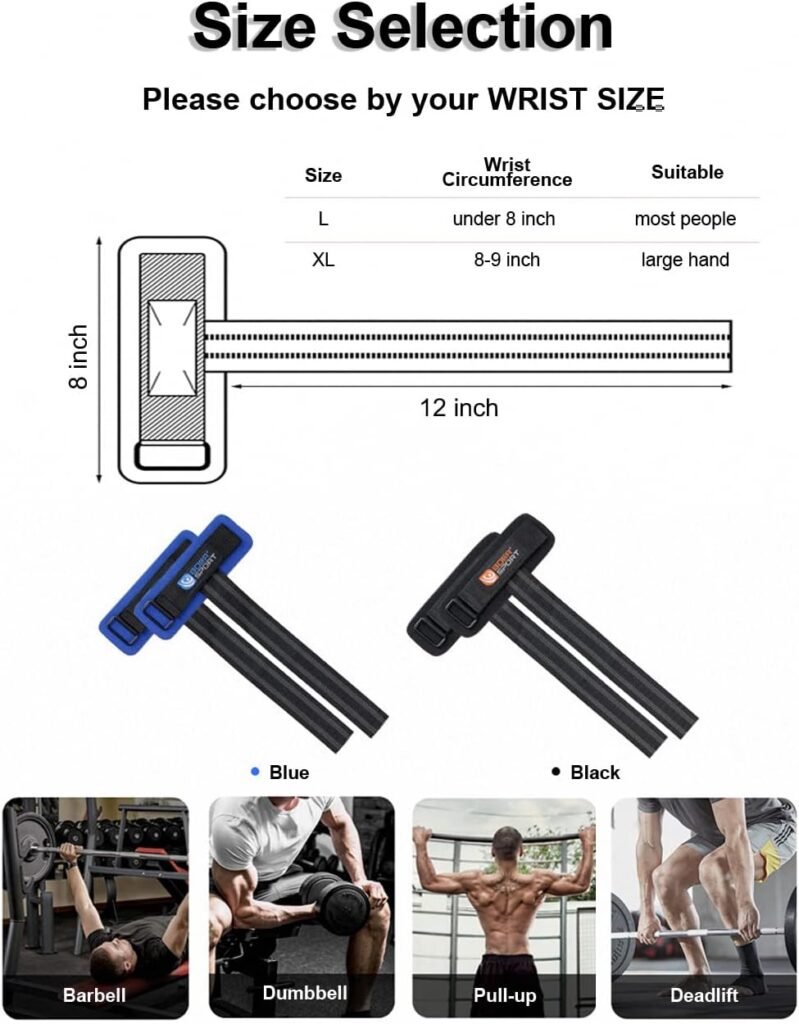 Wrist Wraps for Weightlifting Men Women, 2 Pack Lifting Belt Wrist Straps Lifting Straps Wrist Weights Wrist Brace for Working Out, Gym Accessories for Men Women