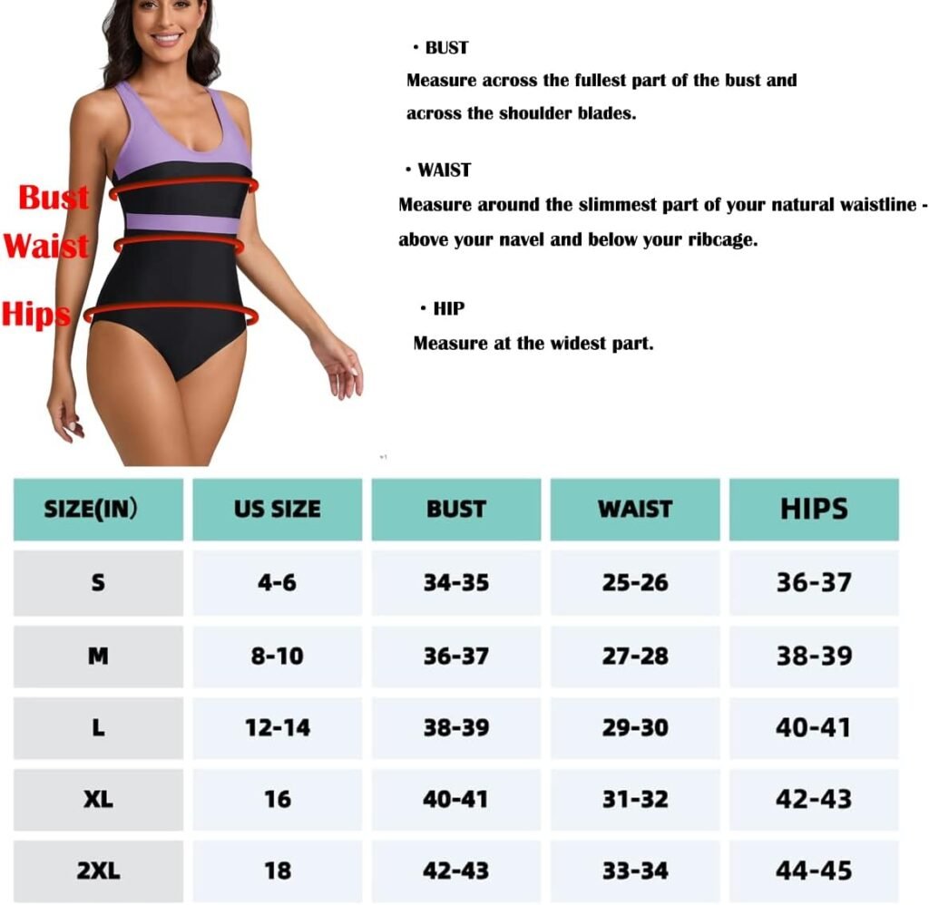 Yilisha Womens Athletic One Piece Swimsuit Training Bathing Suits Lap Racerback Swimwear Sports Swimming Suits Teens