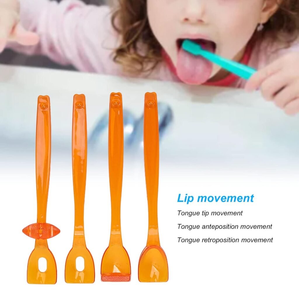 4pcs Tongue Muscle Trainer Portable Oral Lips Muscle Exerciser Recovery Tool, Lips Tongue Muscle Trainer Recovery Oral Mouth Muscle Rehabilitation Training Exerciser