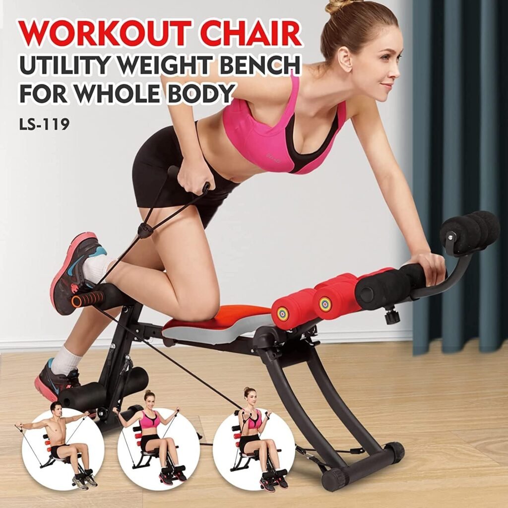 BODY RHYTHM 22 in 1 Wonder Master Core  Abdominal Workout Equipment, Foldable  Adjustable Rowing Machine, Core Strength Training Abdominal Exercise Trainers with 22 Ways to Exercise for Home Gym.