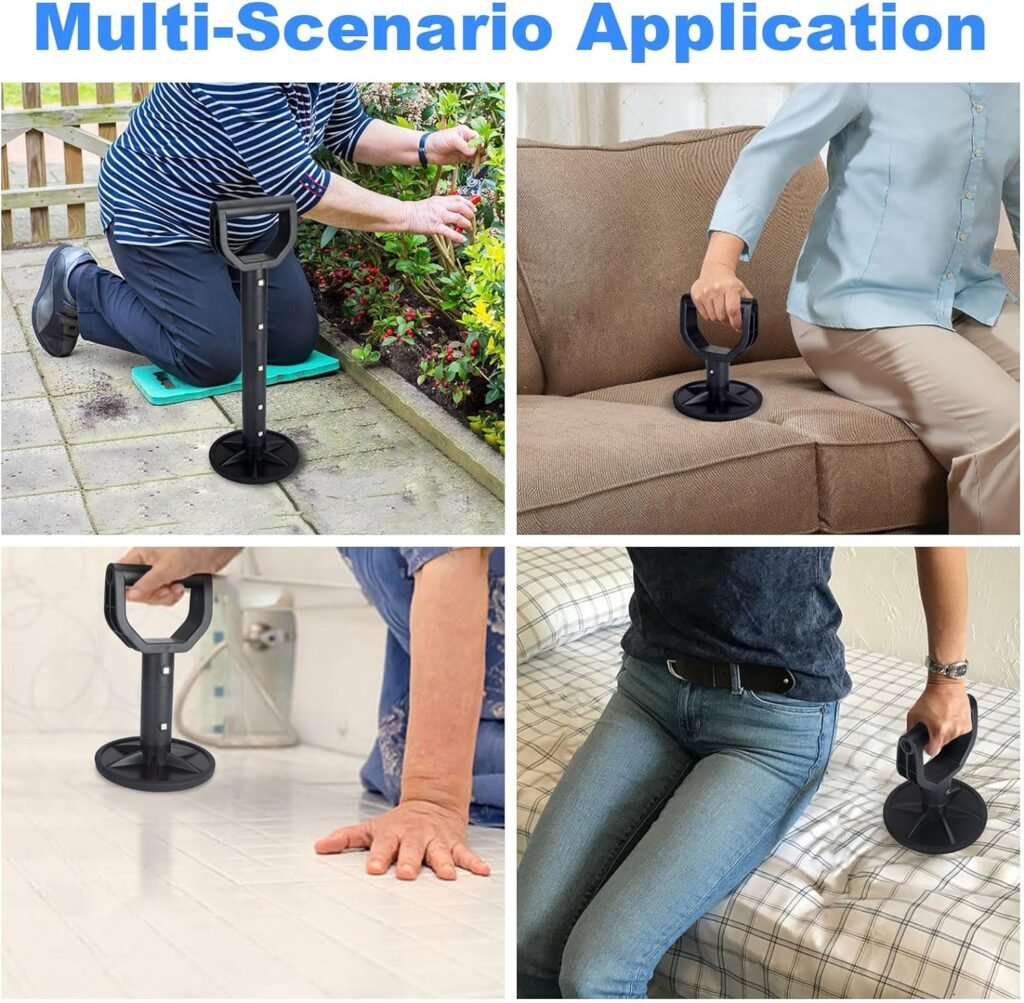 Generturbo Mobility Aids Tool Help Seniors Get Up from Floor/Ground, Adjustable Standing Assist Supports Equipment, Elderly Lift Assist Devices for Old People with Knees Issue - (Height 7-17)