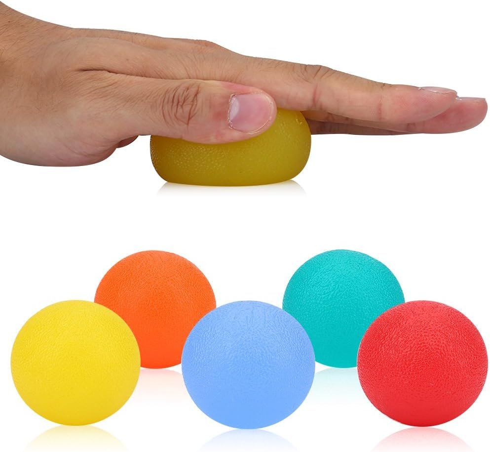 Hand Grip Balls Hand Rehabilitation Ball Wrist Finger Recovery Training Restore Squeeze Ball for Stress Relief and Grip Strengthening