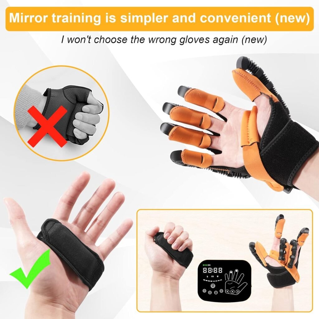 Hand Robotic Rehabilitation Device, Robotic Glove for Hand Paralysis, Arm and Hand Massager for Stroke Patients, Stroke Hand Exercises, Automatic Hand for Rehabilitation.