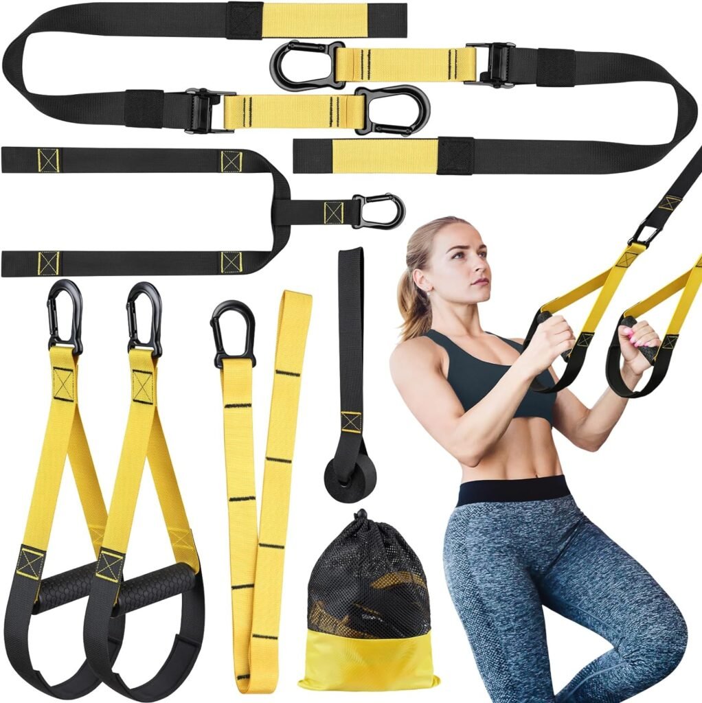 Home Resistance Training Kit, Extension Strap Door Anchors，Powerlifting Strength Workout Straps Full Body Complete Home Gym Body Core Exercise