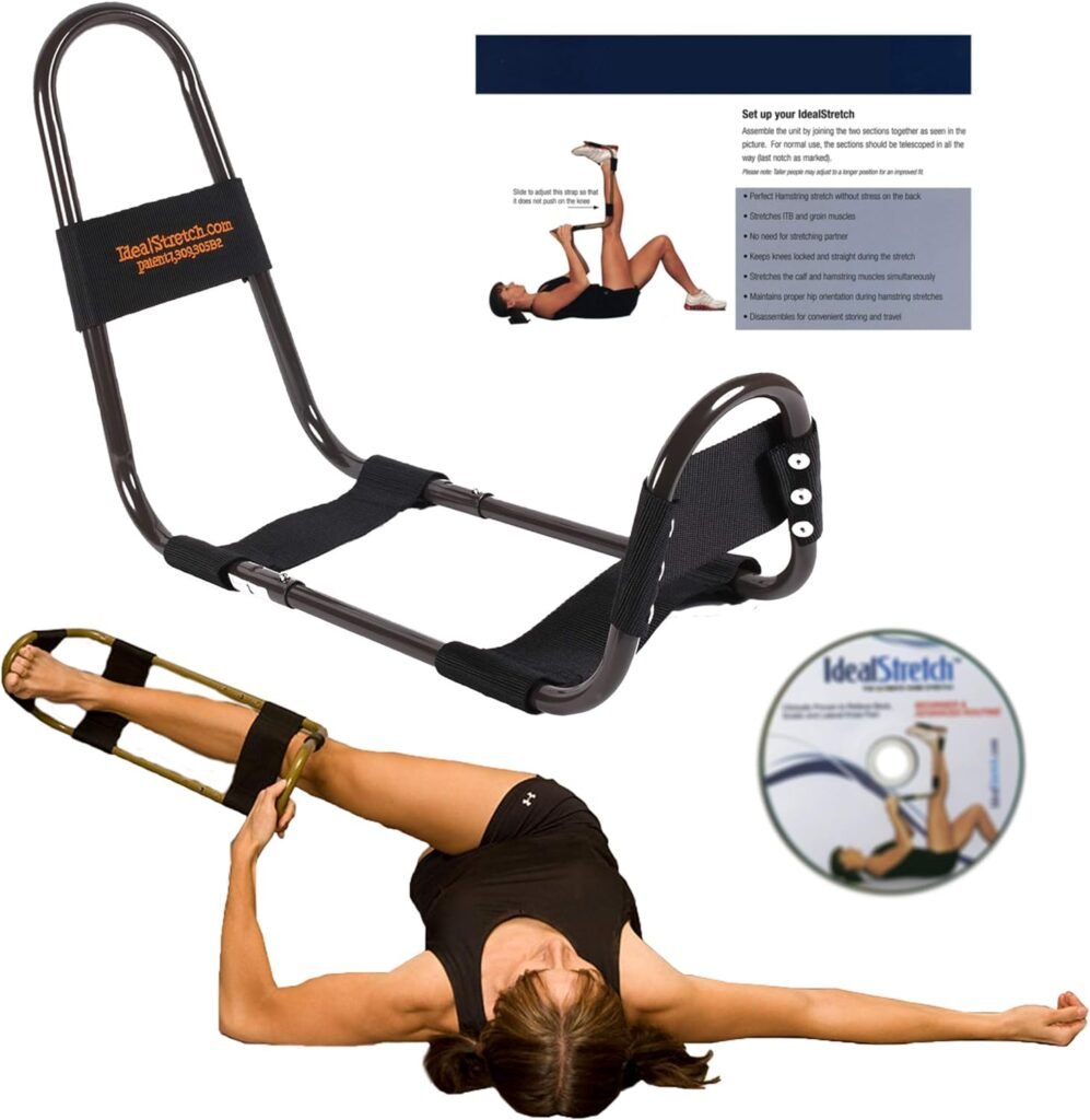 IdealStretch Original Hamstring Stretcher Device - Hamstring  Calf Stretcher Reduces Pain  Provides Deep Knee Stretch