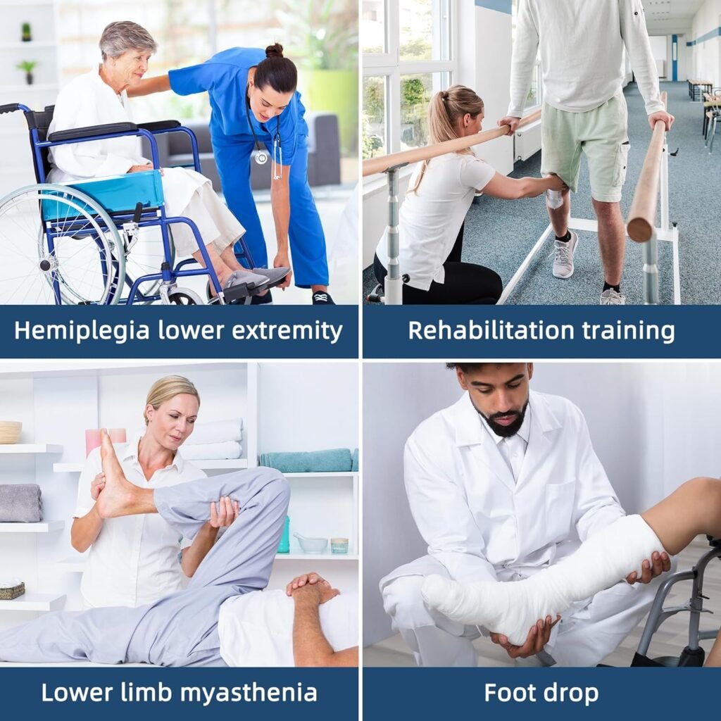 JFMkaer Knee Replacement Recovery Aids, Hip/Knee Rehabilitation Equipment After Knee Surgery - Leg Stretcher Exercise Improve Mobility and Flexibility for Knee Pain