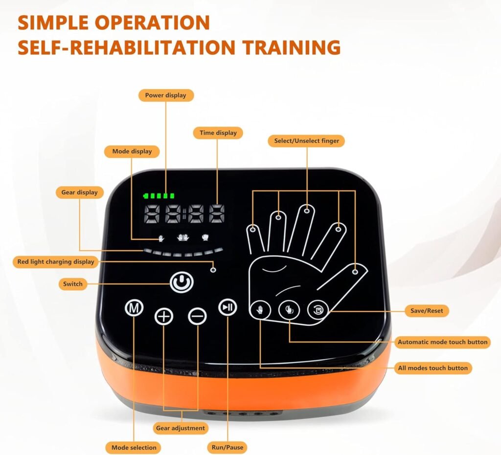 KELTEROOM Rehabilitation Robot Gloves, Hemiplegia Hand Stroke Recovery Equipment, Hand Dysfunction Patient Training Device