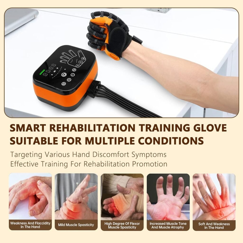 KELTEROOM Rehabilitation Robot Gloves, Hemiplegia Hand Stroke Recovery Equipment, Hand Dysfunction Patient Training Device