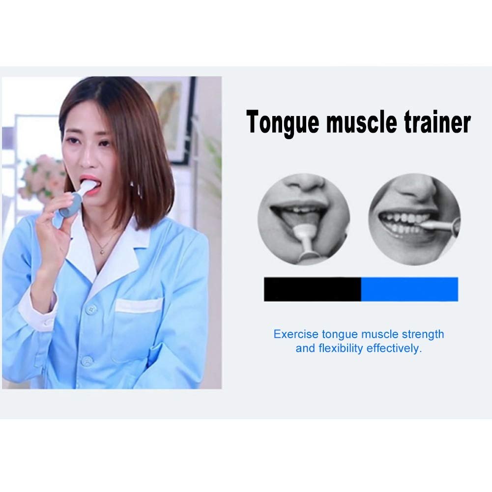 Lips Tongue Muscle Perceiving Trainer Recovery Oral Mouth Muscle Training Exerciser Recovery Massager Tongue Trainer Puller for dysarthria Tongue Muscle Rehabilitation Stroke Hemiparalysis