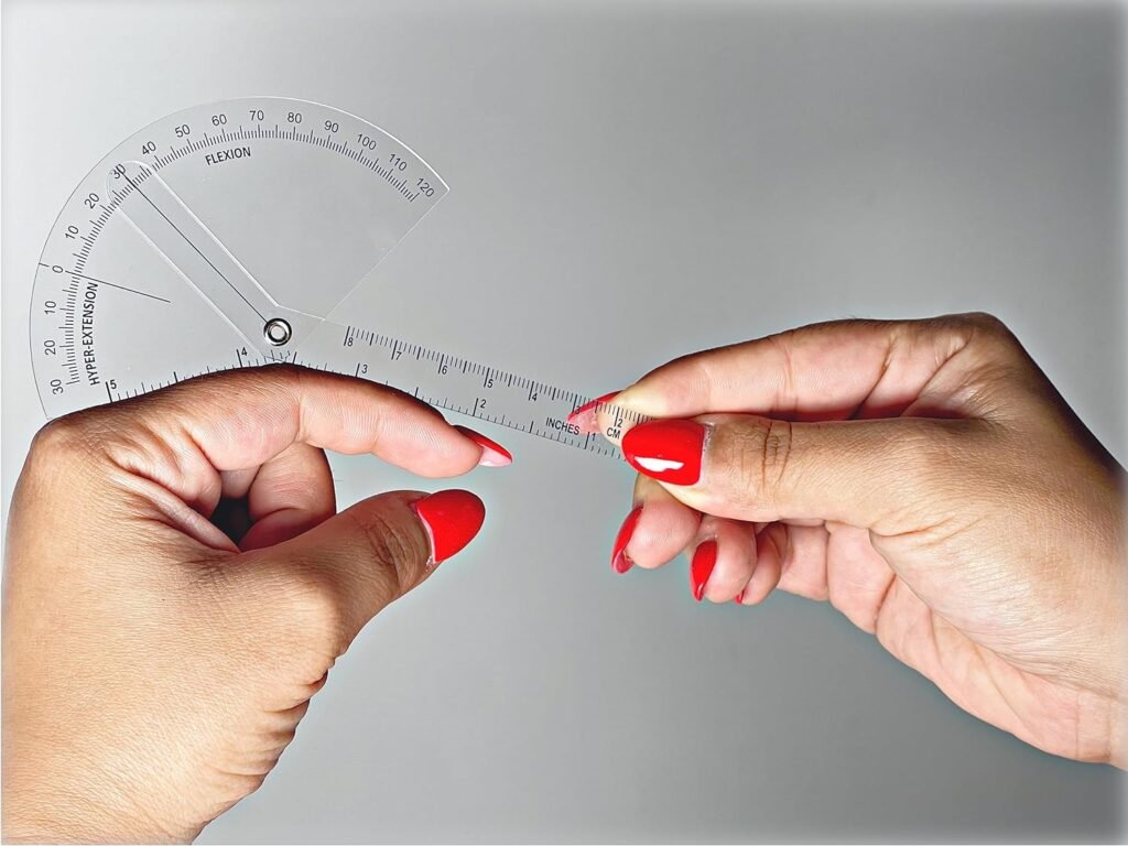 Precision Finger Goniometer for Rehab, Physical Therapy, Fitness - Accurate Measurement Tool for Finger Range of Motion, Flexion  Extension - Track Progress, Improve Hand Mobility, Finger Flexibility