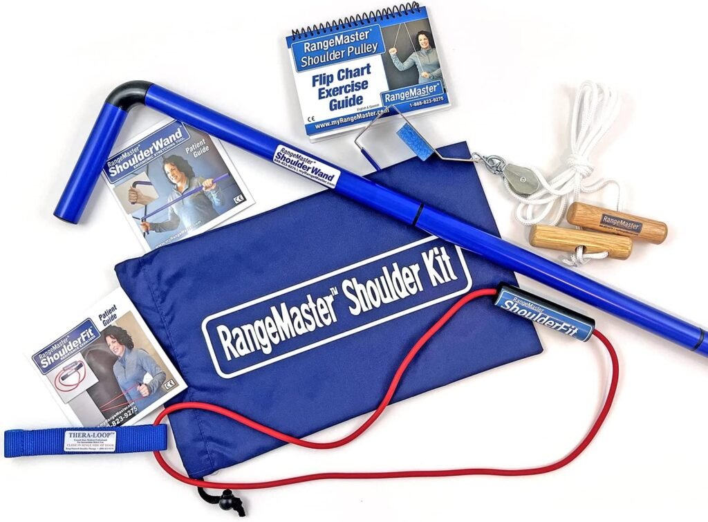 RangeMaster All in one Shoulder Strengthening and Home Therapy Basic Kit │ Physical Therapy Tool │ Aids in Recovery and Increasing Mobility │ Comprehensive Exercise Guide