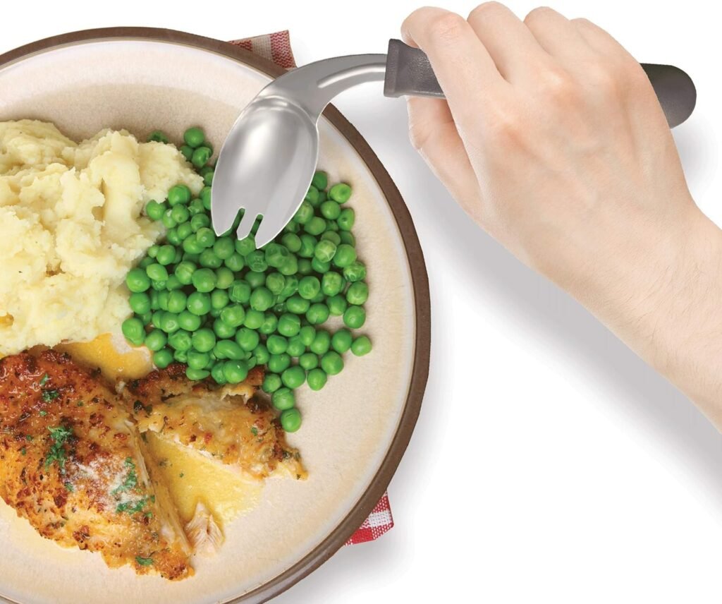 Rehabilitation Advantage Right Handed Grip Easy Offset Spork