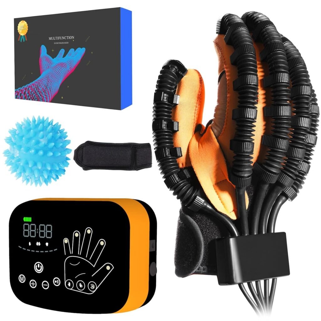 Salario Upgraded Rehabilitation Robot Gloves Hemiplegia Hand Stroke Recovery Equipment, Finger Exerciser  Hand Strengthener Physical Therapy Equipment