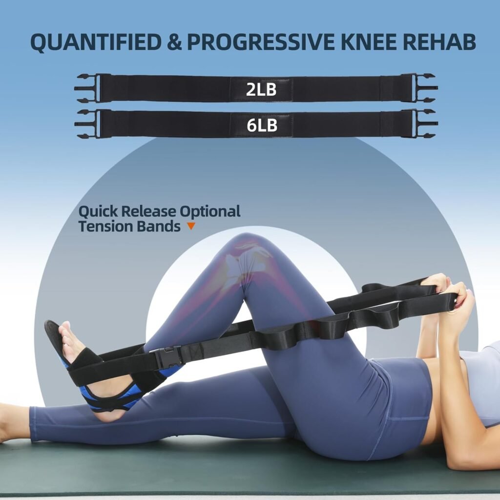 SOOTHEFFECT Knee Replacement Recovery Aids After Surgery, Increasing Range of Motion, Hip  Knee Rehabilitation Equipment, Improving Mobility  Flexibility, Hamstrings Stretcher, Leg Exercise for Knee Pain Relief