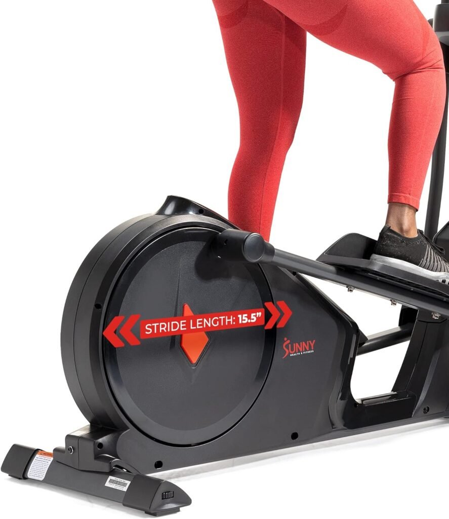 Sunny Health  Fitness Elliptical Cross Trainer Exercise Machine, Full Body Low-Impact and 24-Unique Workout Modes with Optional Exclusive SunnyFit App and Enhanced Bluetooth Connectivity