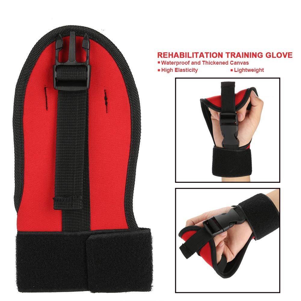 ZJchao Auxiliary Finger Splint Brace Stroke Gloves, Fixed Rehabilitation Training Hand Fist Splint for Stroke Hemiplegia Elderly, Patient And Athlete Finger Suitable(01# Buckle Type)