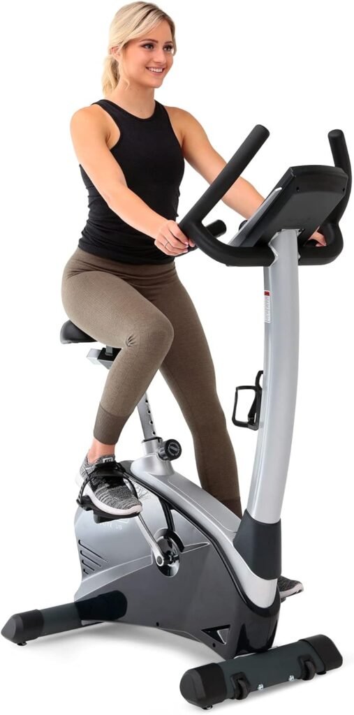 Elite UB Upright Bike - Commercial Grade - Compact Footprint - Ultra Comfortable Seat - Magnetic Resistance - 350 lbs Capacity