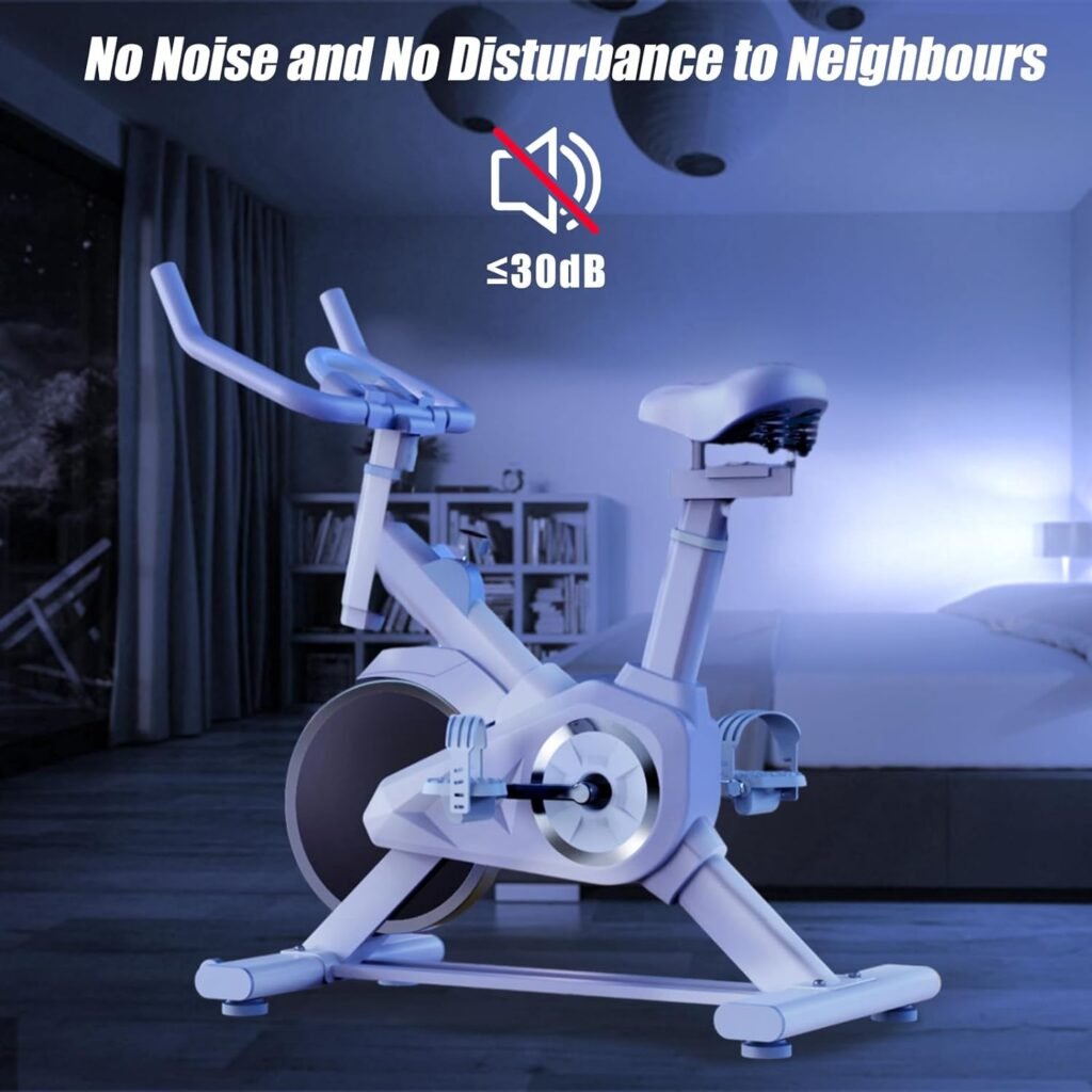 HYCHIKA Exercise Bike Magnetic Resistance, Indoor Cycling Bike Stationary Bike for Home