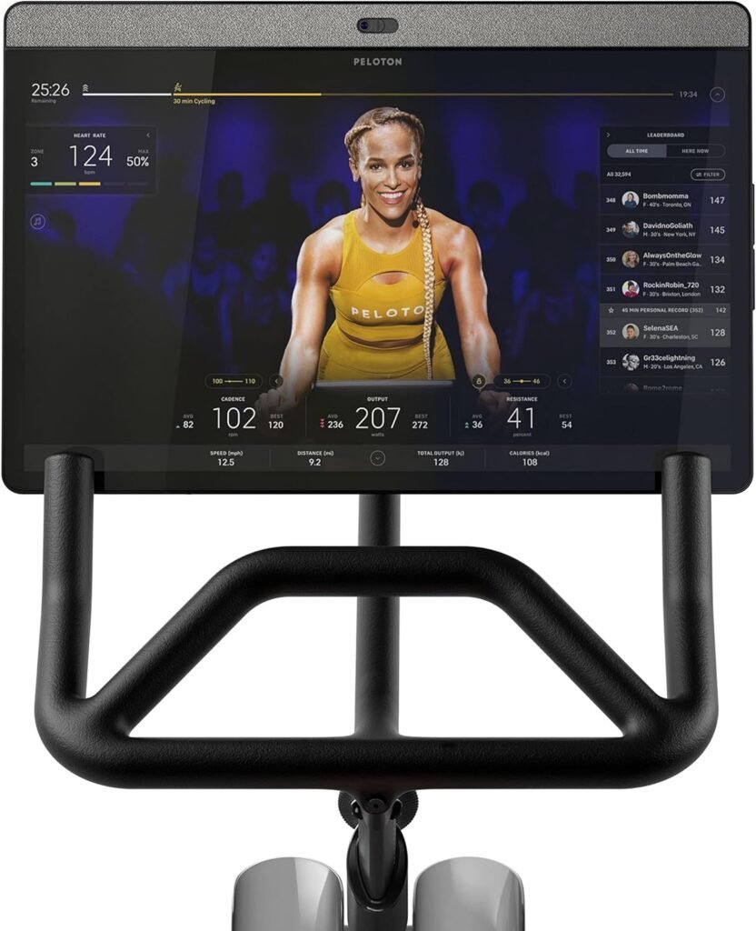 Peloton Bike+ | Indoor Stationary Exercise Bike with 24” HD, Anti-Reflective Rotating Touchscreen