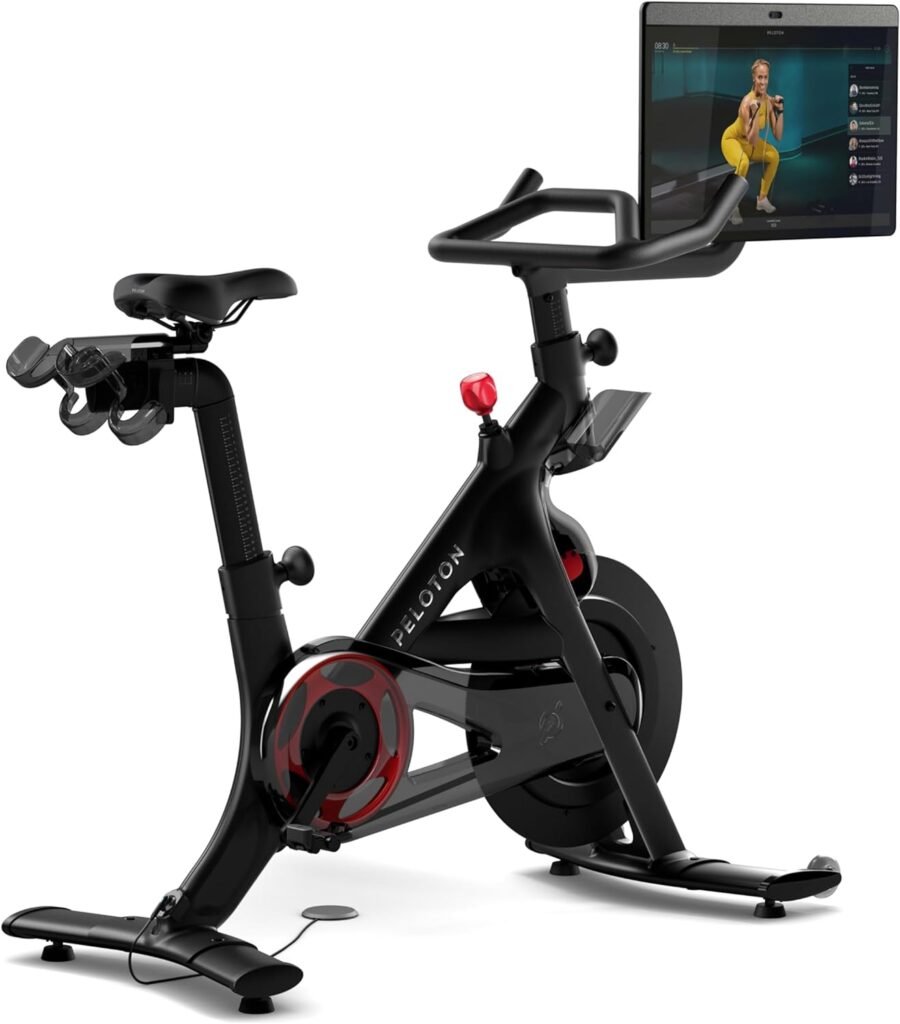 Peloton Bike+ | Indoor Stationary Exercise Bike with 24” HD, Anti-Reflective Rotating Touchscreen