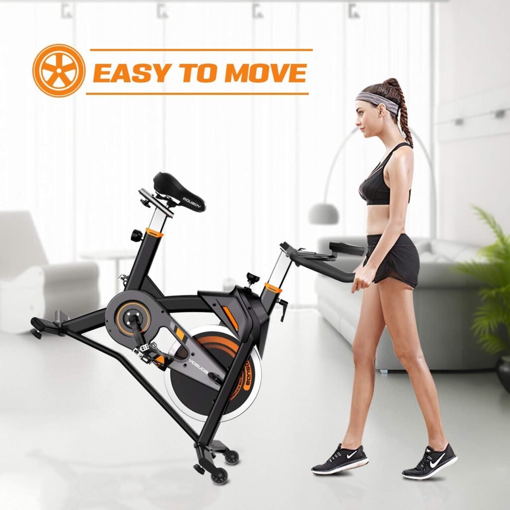 YOSUDA Exercise Bike for Home Magnetic Exercise Bike Stationary 350LB Capacity, Exercise Bike with Bluetooth, Indoor Cycling Bike with Ipad Mount  Comfortable Seat Cushion