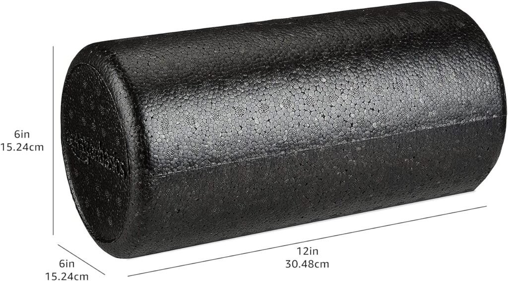 Amazon Basics High-Density Round Foam Roller for Exercise, Massage, Muscle Recovery