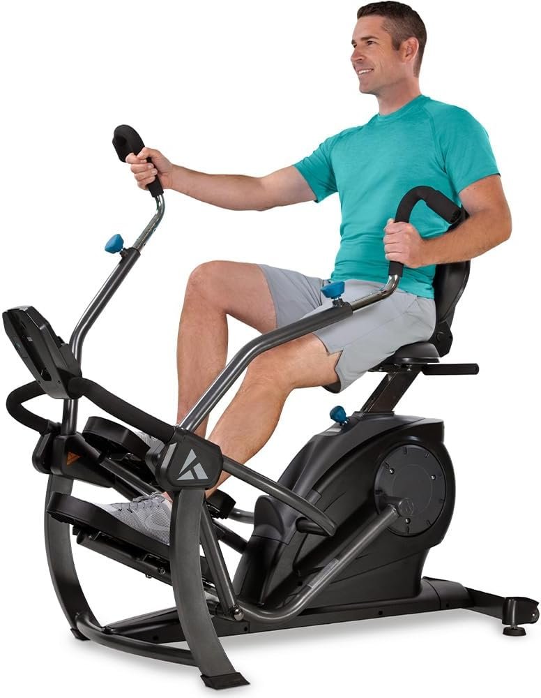 FreeStep LT1 Recumbent Cross Trainer Stepper - Zero-Impact Exercise w/Pateneted Physical Therapy Stride Technology, Whisper-Quiet, Multi-Position Arms, Free App w/Trainer-Led Workouts