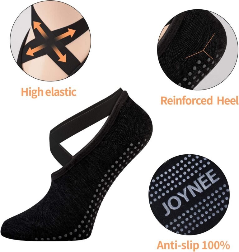 joynee non slip yoga socks for women with gripsideal for pilatesbarredancehospitalfitness 3 pairs 3