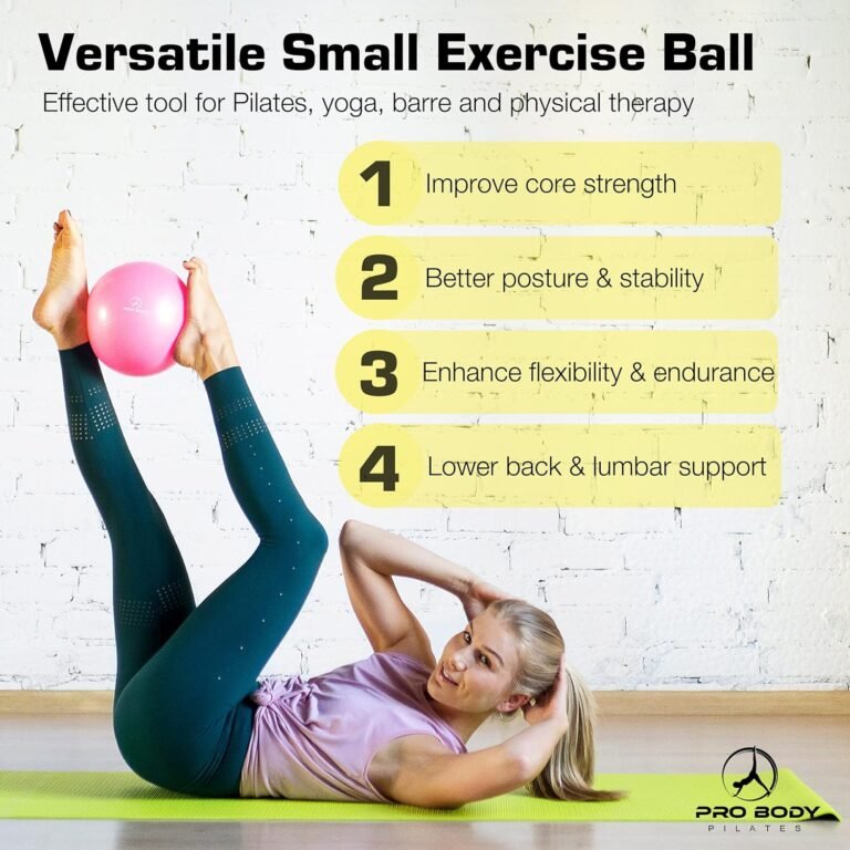 probody pilates ball small exercise ball wpump 9 inch barre ball mini soft yoga ball workout ball for stability barre fi 4