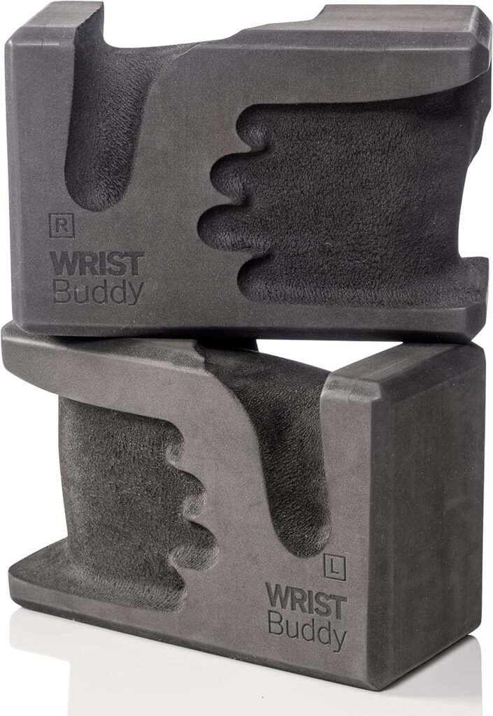 WRIST BUDDY® Yoga Blocks | Engineered to Help Wrist Pain, Comfort, and Grip Strength | Prime Support for Balance Fitness and Exercise | All EVA Foam Blocks Yoga Accessories Set | Great Yoga Gifts Too