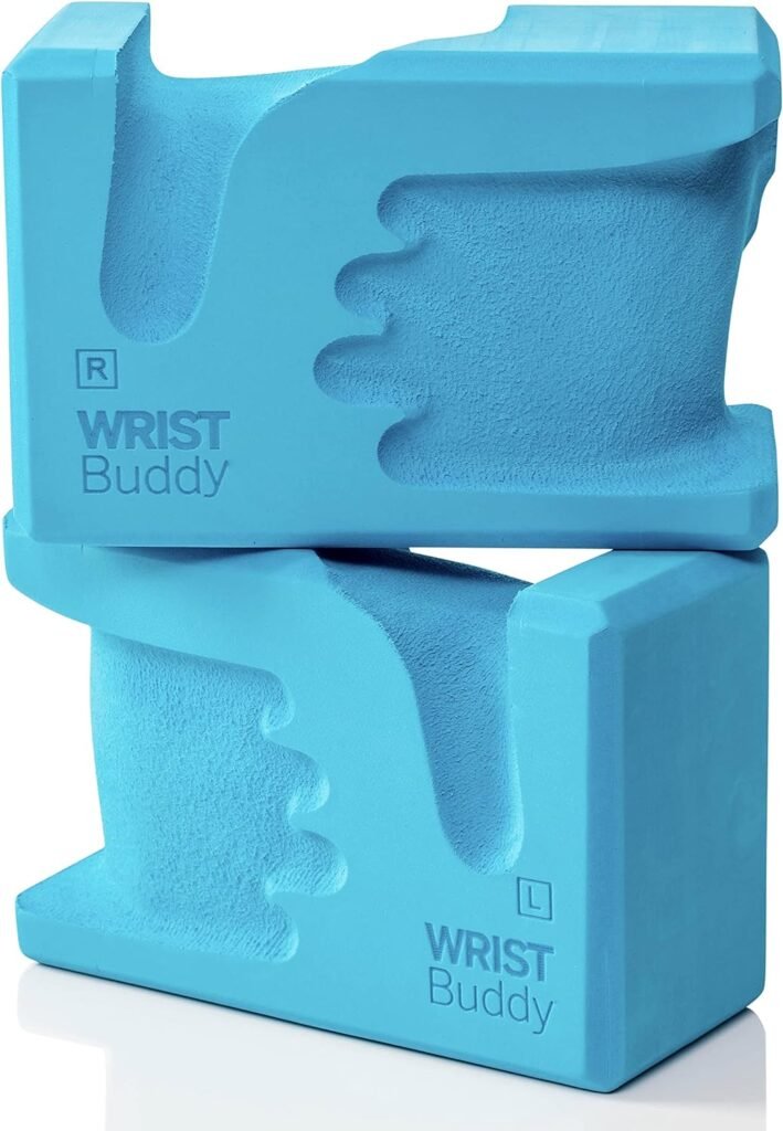 WRIST BUDDY® Yoga Blocks | Engineered to Help Wrist Pain, Comfort, and Grip Strength | Prime Support for Balance Fitness and Exercise | All EVA Foam Blocks Yoga Accessories Set | Great Yoga Gifts Too