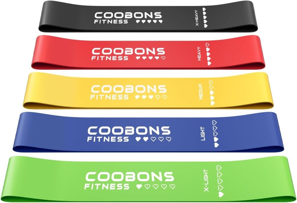 Resistance Bands for Working Out, Exercise Bands for Women  Men, Latex Elastic Bands for Yoga, Pilates, Rehab, Fitness and Home Workout, Strength Bands for Booty