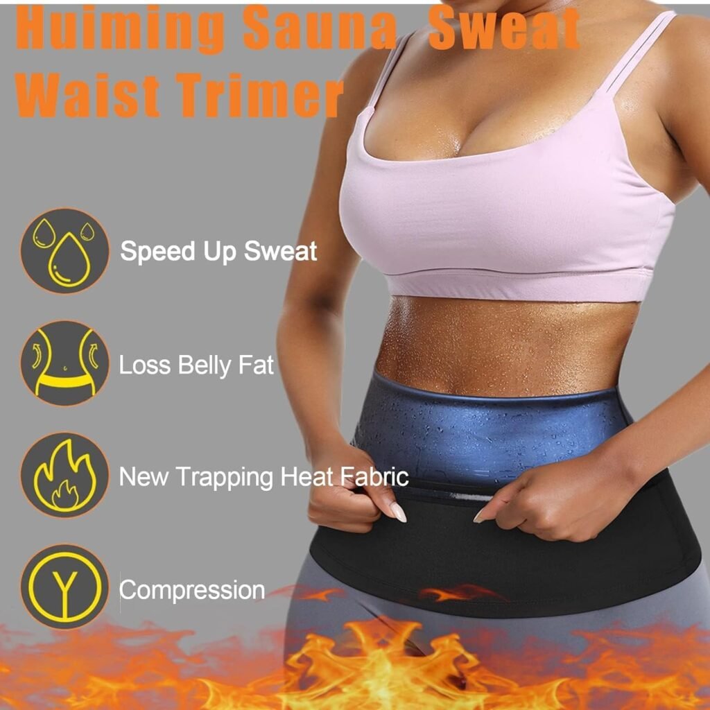 Sauna Suit Waist Trimmer for Women Waist Trainer sweat band for stomach Belt Lower Belly Plus Size