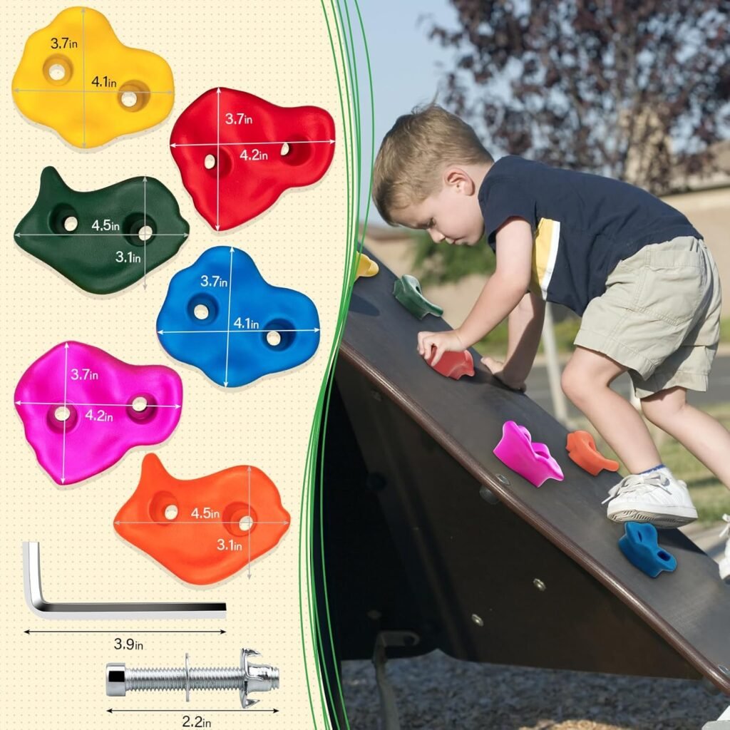 Rock Climbing Holds,Climbing Wall for Kids,Climbing Set for Adult Indoor and Outdoor