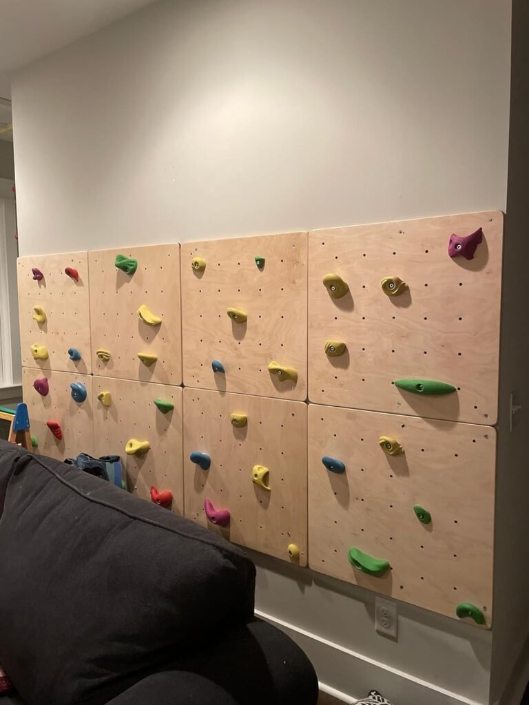 Set of Wooden climbing Wall Panels for Kids and Adults (Set of 6)